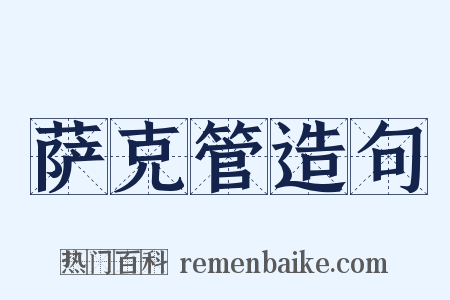 萨克管造句是什么意思的图片